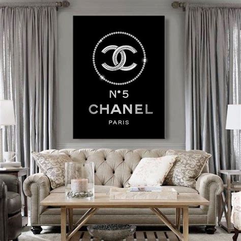 chanel painting canvas|Chanel no 5 wall art.